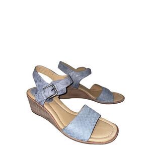 Sofft Womens' Garin slate gray wedge sandals spring summer size 9M